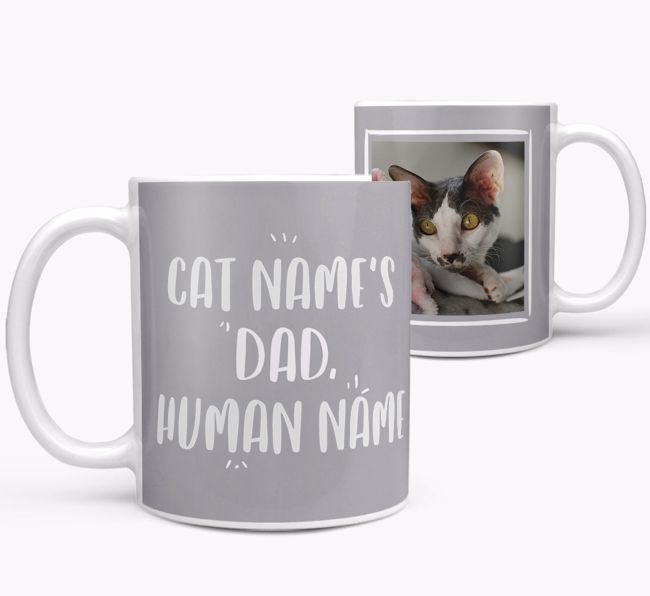 'Cat's Dad' - Personalized {breedCommonName} Mug
